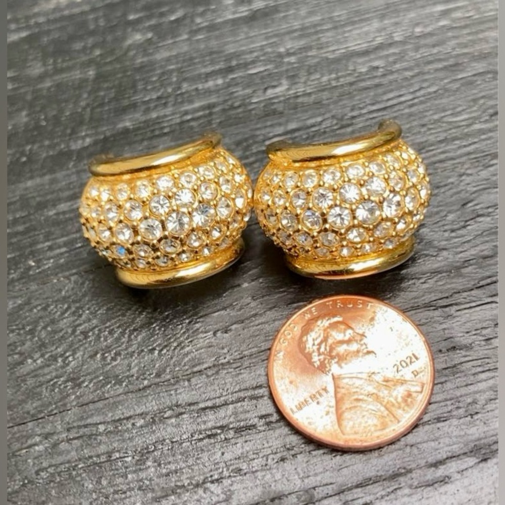 Swarovski | Gold Plated Crystal Embellished Earrings - Picture 10 of 11